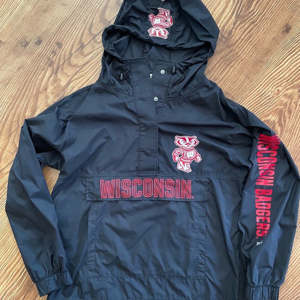 PINK Victoria's Secret Pull Over Hooded Wind Jacket